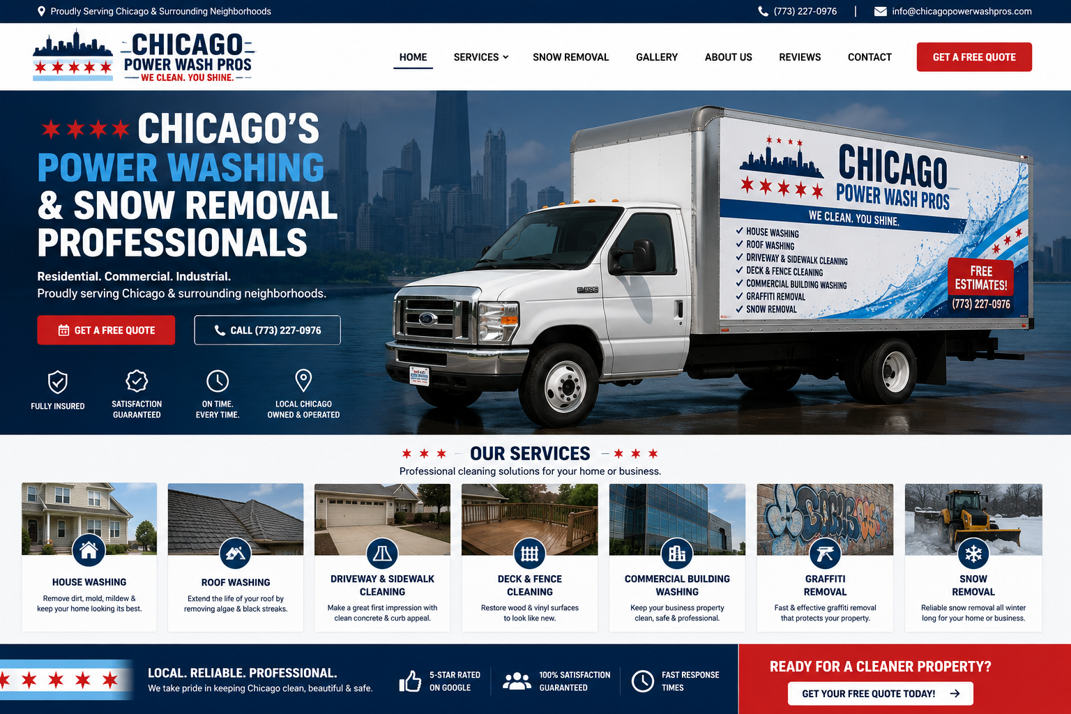 Chicago Power Wash Pros truck